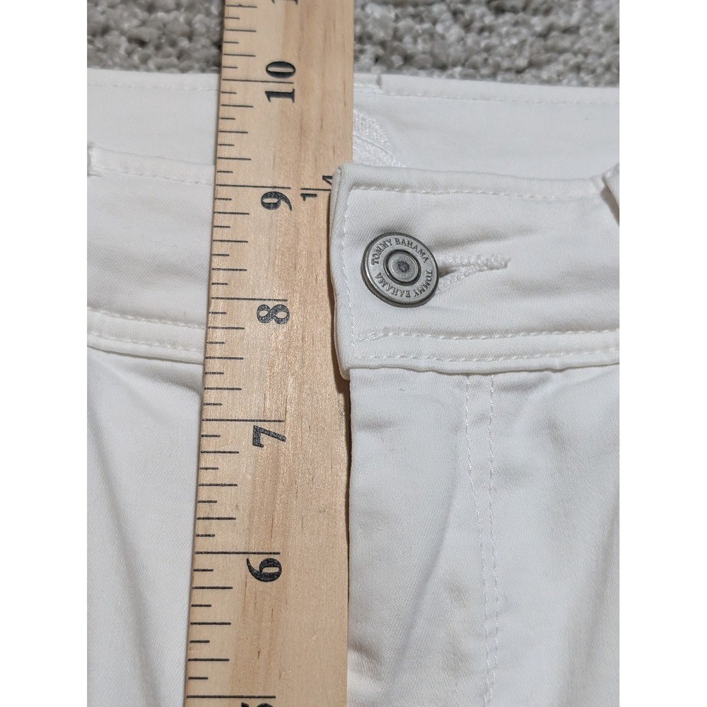 Tommy Bahama Shorts Women 4 White Bermuda 191-TW110609 Cotton Stretch Coastal - Picture 6 of 8